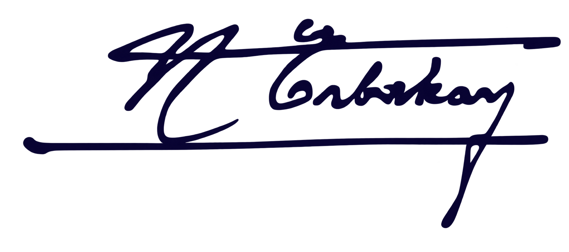 Necmettin Erbakan imzası
